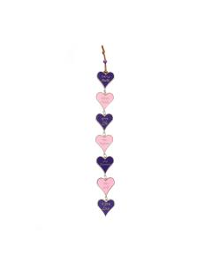 7 Blessing Heart Bracelet (Pink and Purple)
