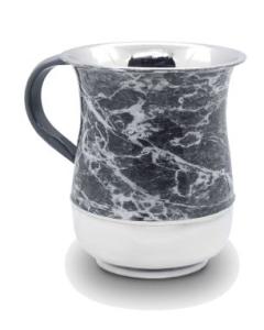 Wash Cup - Stainless Steel - Black & White