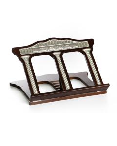 Table Top Wood and Silver Plated Shtender