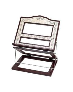 Paldinox Multi-level Wood and Silver Plate Shtender