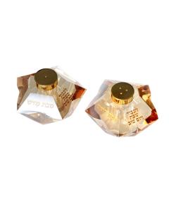 Crystal Salt Shaker - Star Design - Gold