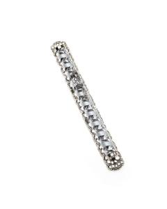 Silver-Plated Spiral Mezuzah with Filigree Back