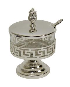 Decorative Dish Silver Plated/Glass
