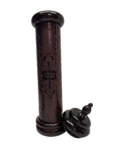 Leather & Wood Megillah Holder - Point Cover