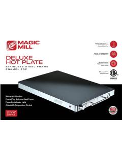 Magic Mill Deluxe Stainless Steel Frame Hot Plate With Adjustable Temp Control