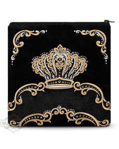 Talis Bag #865 Black Velvet & Gold Embroidery