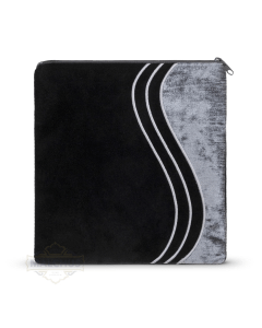 Talis Bag #880 Charcoal Velvet & Silver Embroidery