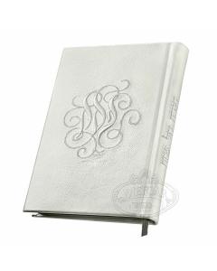 Antique White Leather Haggadah (Ladies)