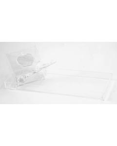 Lucite Honey Dish With Tray (Marble)