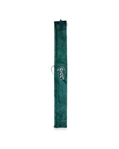 Classic Fur Lulav & Esrog Holder - Hunter Green w/ Beige Script Embroidery ("Lulav")