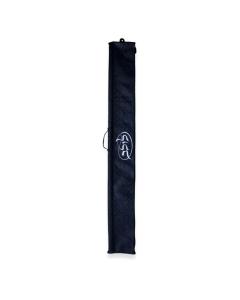 Leather Lulav/Esrog Holder - Black Maze Weave w/ Silver Embroidery