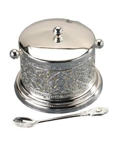 Silver Plated & Glass Decorative Dish