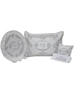 Pesach Set with Embroidery, Brocade and Crystals