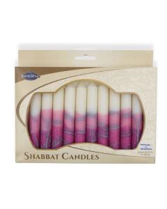 Safed Shabbat Candle - 12 Pack - Tree Turquoise