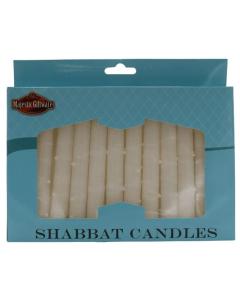 Shabbat Candle - 12 Pack - White Drops
