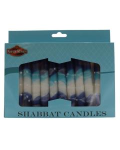 Shabbat Candle - 12 Pack - Glacier Blue