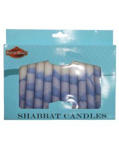 Shabbat Candle - 12 Pack - Tree Blue