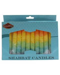 Shabbat Candle - 12 Pack - Fantasy Orange