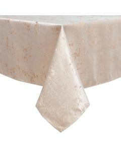 Jacquard Tablecloth - White/Gold - 70" x 108"
