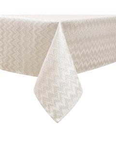 Jacquard Tablecloth - Zigzag Gold - 70" x 180"