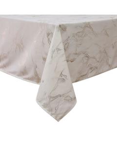 Velvet Tablecloth - Stormy White Gold