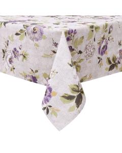 Poly Floral Tablecloth - Purple Floral - 70" x 160"