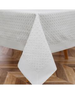 Tablecloth White Lace - Twist - Lined