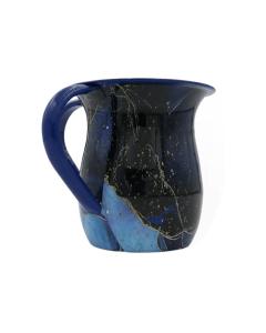 Stainless Steel Wash Cup in Gold/Royal Marble