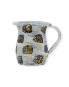 Stainless Steel Wash Cup in Gold/Navy Marble