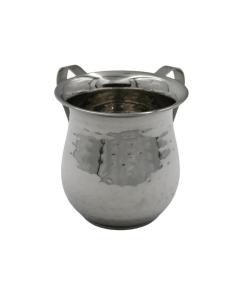 Stainless Steel Wash Cup - Hammered Finish