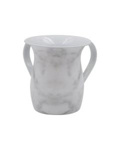 Stainless Steel Wash Cup - White/Gray Marble