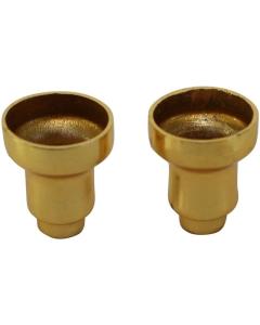 Menorah Drip Cups. 9 Pack - Brass