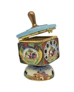 Ceramic Fillable Dreidel - Jerusalem Harvest Artwork