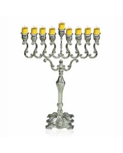 Silver Plated Oil Menorah - Large