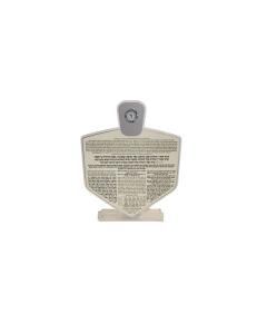 Seder Hadlakos Neiros Lucite Stand w/ Clock - Ashkenaz