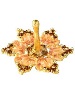 Hand-Painted Spinning Dreidel in Fall Colors