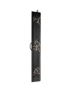 Black Lulav Holder with Gold & Silver Embroidery &  Crystals