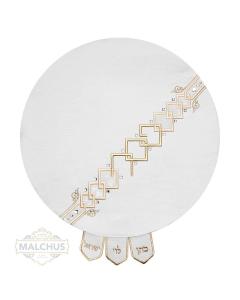 Catena Collection Linen Matzah Cover - Bucherim Size