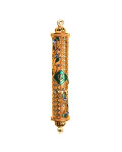 Matashi Jeweled Enamel Mezuzah