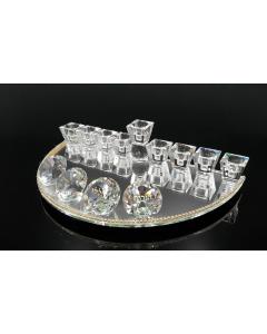 Half Circle Mirror Menorah