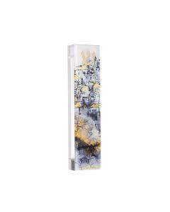 Mezuzah - Yerushalayim Black & Gold