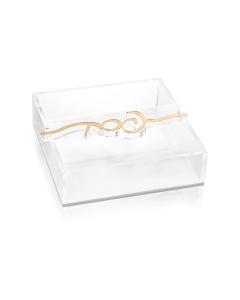 Pesach Bar Napkin Holder - Gold