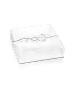 Pesach Bar Napkin Holder - Silver