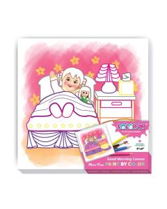 Mitzvah Kinder Good Morning Girls Color-In Canvas