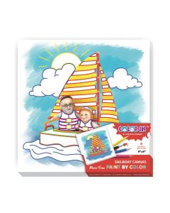 Sailboat Color-In Canvas