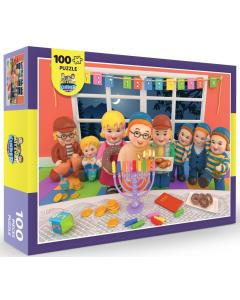 Chanukah Menorah Puzzle 100pc