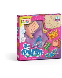 Purim Stainless Steel Cookie Cutters - 4 Piece Set