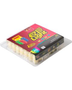 44pk Jelled Chanukah Candle 45 min - Colored