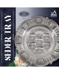 Pewter Seder Plate 15''