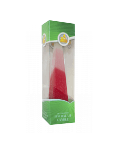 Pyramid Havdalah Candle Red